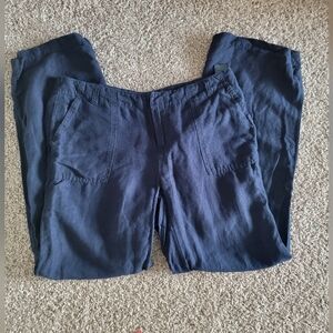 TOMMY HILFINGER BLENDED LINEN PANTS SIZE 4